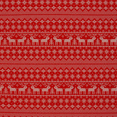 Sweatshirt Stoff Holly Kreuzstich Rentiere